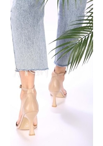 Kadın Topuklu Ayakkabı Stiletto Tasarım Suni Deri Yazlık 8 cm Topuk indirimleri