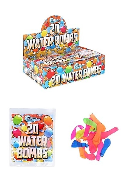 100 x Su Bombası 6 Farklı Renk 5 Paket 20 Adet Su Bombası Balonu Doğum Günleri ve Yaz Eğlencesi Bahçe Parti Oyunları Parti Iyilik Ganimet Çantası Dolgu Çocuklar Için
