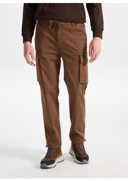 D5WM-PNT3848 Açık Kahve Düz Paça Relaxed Düz Erkek Kargo Pantolon fiyatları
