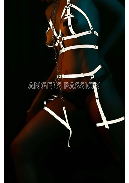 Karanlıkta Parlayan Seksi Reflektörlü Jartiyer Tasma Takım - APFT457 modelleri