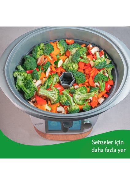 Wundermix Maxisteam Thermomix Mutfak Robotu Tm6 ve Tm5 Için Varoma Yükseltici fırsatları