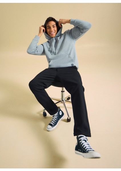 Bisiklet Yaka Düz Gri Melanj Erkek Sweatshırt PBF5WM-SWT 5056 indirimleri