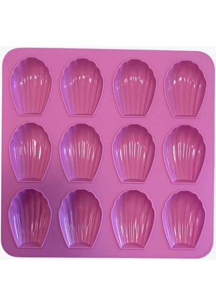 12'li Deniz Kabuğu Kek ve Çikolata Kalıbı- Silikon fiyatları