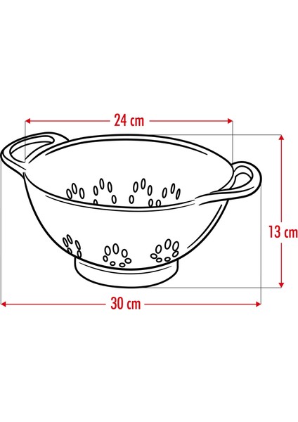 Akrilik Beyaz Makarna Süzgeçi & Sebze Meyve Süzgeçi fırsatları