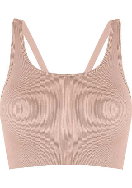 Vizon Halter Yaka Dikişsiz Sütyen