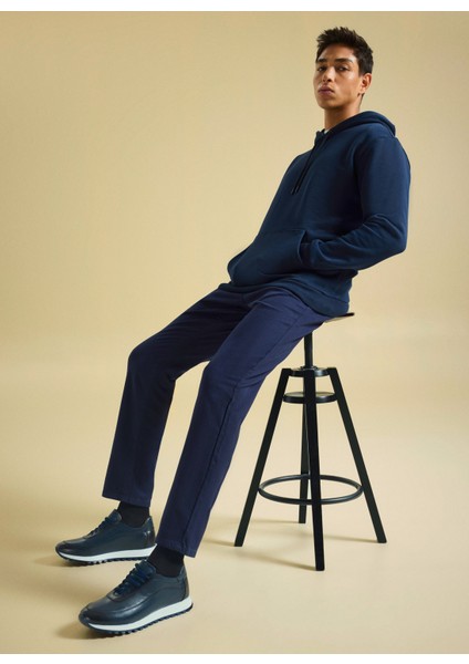 Bisiklet Yaka Düz Lacivert Erkek Sweatshırt PBF5WM-SWT 5056 fiyatları