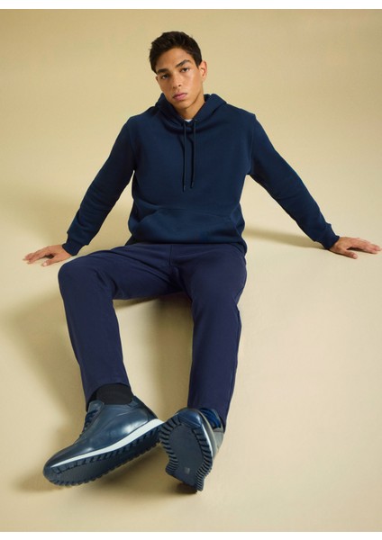 Bisiklet Yaka Düz Lacivert Erkek Sweatshırt PBF5WM-SWT 5056 fırsatları