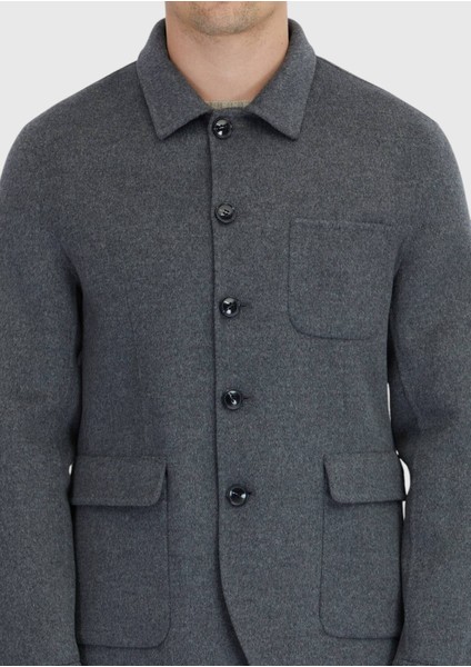 Antrasit Regular Fit Yün Karışımlı Spor Ceket indirimleri