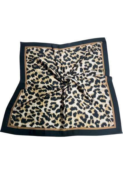 Desenli Fular Leopar Estacraft Şal Bandana 70X70CM modelleri