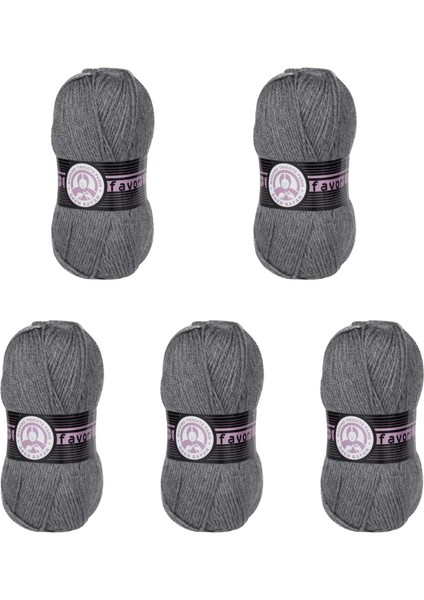 Ören Bayan Favori Örgü İpi - Kömür Gri - 5'Li Paket - ( Renk Kodu : 008 ) fiyatları