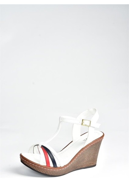 Beyaz/kırmızı/laci Dolgu Topuklu Kadın Ayakkabı K674041109 modelleri