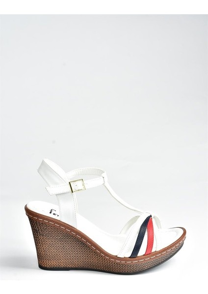 Beyaz/kırmızı/laci Dolgu Topuklu Kadın Ayakkabı K674041109 indirimleri