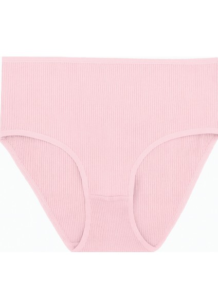 Gül Kurusu Pembe Indigo 3lü Fitilli Yüksel Bel Külot modelleri