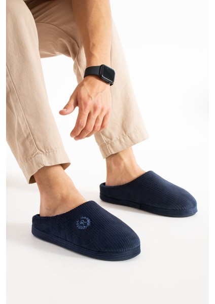 3'lü Set Erkek Ev Terliği Gondol Fitilli Kadife Nakışlı Yumuşak Sessiz Taban Kışlık Terlik fırsatları