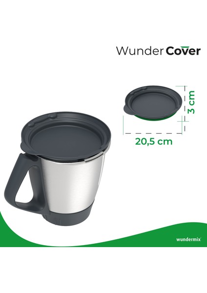 Wundermix Wundercover Thermomix Mutfak Robotu Tm7, Tm6 ve Tm5 Için Tartım Fonksiyonlu Saklama Kapağı fiyatları
