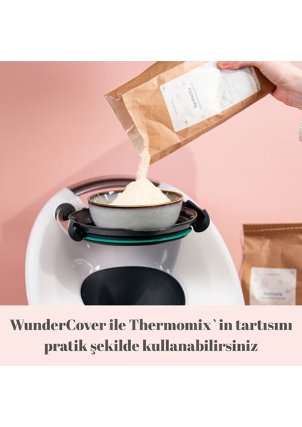 Wundermix Wundercover Thermomix Mutfak Robotu Tm7, Tm6 ve Tm5 Için Tartım Fonksiyonlu Saklama Kapağı indirimleri