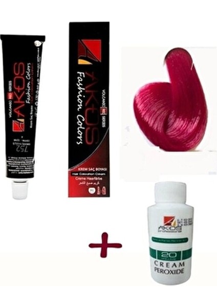 Krem Saç Boyası Çilek Kızılı Renk Amonyaklı 3 Adet 99 ml Kadınlar İçin
