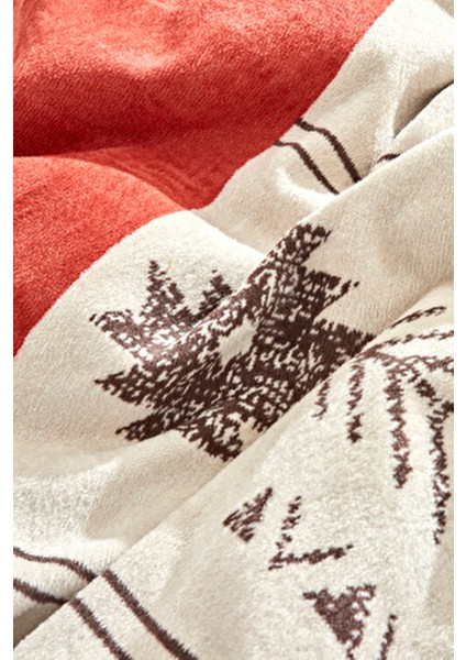 Raya Tek Kişilik Pamuklu Battaniye Kiremit