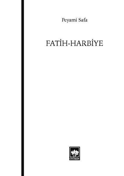 Fatih Harbiye – Peyami Safa fiyatları