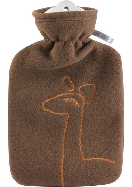 Germany Sıcak Su Torbası Desenli Kılıflı Kahverengi