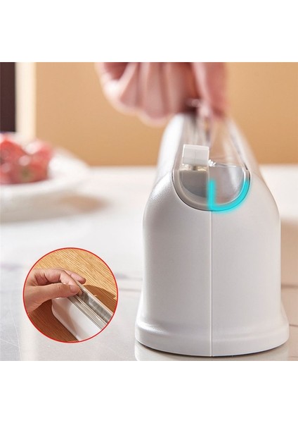 Gıda Sarma Dispenser Kesici Plastik Folyo Cling Film Dağıtıcı Film Kesici Depolama Tutucu Mutfak Aracı (Yurt Dışından) indirimleri