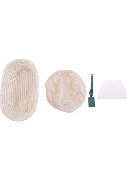 Oval Ekmek Prova Sepeti El Yapımı Banneton Ekmek Prova Sepeti Brotform Ekmek Topal Hamur Kazıyıcı Hamur Mayası Ekmek Için Prova Bezi Astarı Pişirme (9 6 x 6 x 3 Inç) (Yurt Dışından)