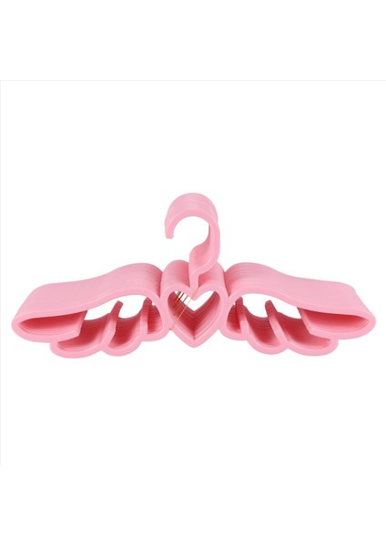 40 Adet Yeni Tasarım Sinek Melek Plastik Giysiler Gömlek Askısı Sevimli Güzel Pembe Sevgi Dolu Kalp Eşarp Iç Çamaşırı Askı Rafı (Yurt Dışından) fiyatları