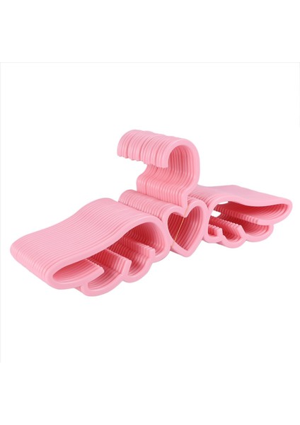 40 Adet Yeni Tasarım Sinek Melek Plastik Giysiler Gömlek Askısı Sevimli Güzel Pembe Sevgi Dolu Kalp Eşarp Iç Çamaşırı Askı Rafı (Yurt Dışından) modelleri
