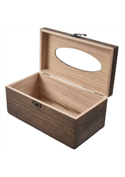 4pc Yararlı Ahşap Retro Doku Kutusu Kapak Kağıt Peçete Tutucu Kılıf Ev Araba Dekoru (Yurt Dışından) indirimleri