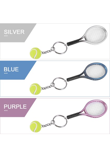 6pcs Mini Tenis Raket Topu Anahtarlık Kolye Çanta Çanta Aksesuarları Çanta Sporu Reklam Hayranları Lik Eşyalar Anahtar Yüzük (Yurt Dışından) indirimleri