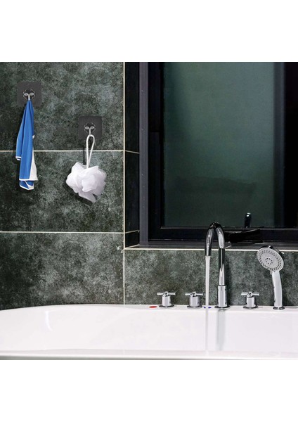 20 Paket Yeniden Kullanılabilir Yapıştırıcı Kancalar Çiziksiz Şeffaf Ağır Hizmet Tipi Duvar Kancaları Su Geçirmez ve Banyo Için Yağ Geçirmez (Yurt Dışından) fiyatları