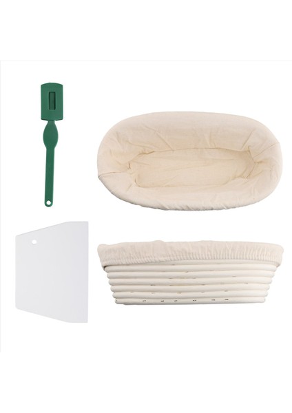 Banneton Proofing Sepet Seti - Artisan Hamur Mayası Ekmek Fırın Sepeti Hamur Kazıyıcı/kesici ve Brotform Bez Astarı (Yurt Dışından) modelleri