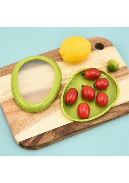 4pcs/set Meyve Koruma Kutusu Silikon Film Gıda Kutusu Seamler Sekite Için Meden Buzdolabı Sebze Avokado Limon Depolama (Yurt Dışından) modelleri