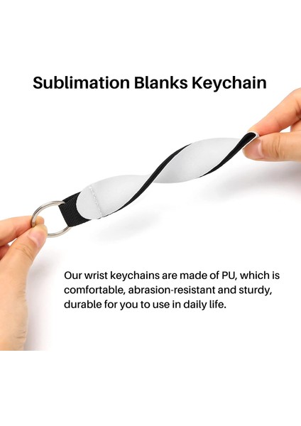 30 Adet Süblimasyon Boş Bilek Kordonları Kayış Bilek Anahtarlık Bileği Bilek Koruyucu Anahtarlık Tutucu (Yurt Dışından) fırsatları