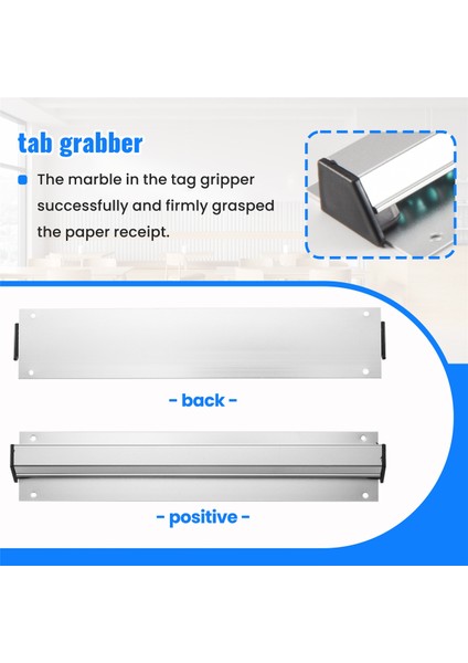 Sipariş Grabber Tab Grabber Restaurant Bilet Sahibi Duvara Monte Sipariş Pedleri Yiyecek Siparişleri Makbuz Sahibi 30CM (Yurt Dışından) indirimleri