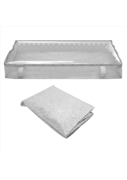 Yatak Çantaları Altında Katlanabilir Yatak Altında Büyük Nefes Alabilir Giysiler Depolama Çantaları Zippered Organizatör (Yurt Dışından)