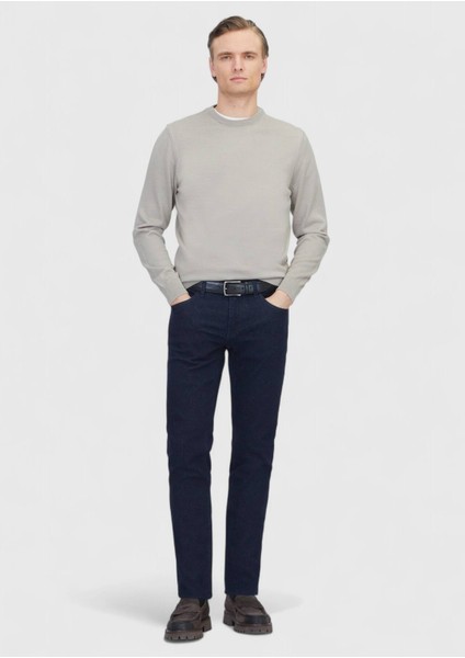 Bej Bisiklet Yaka Düz Örgü Yün Karışımlı Triko Kazak fiyatları