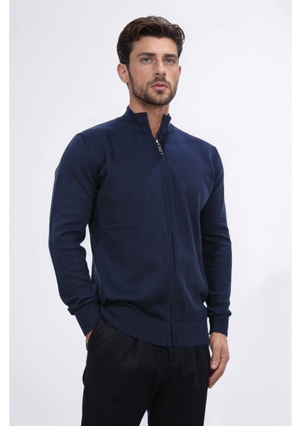 Fermuarlı Lacivert Hırka modelleri