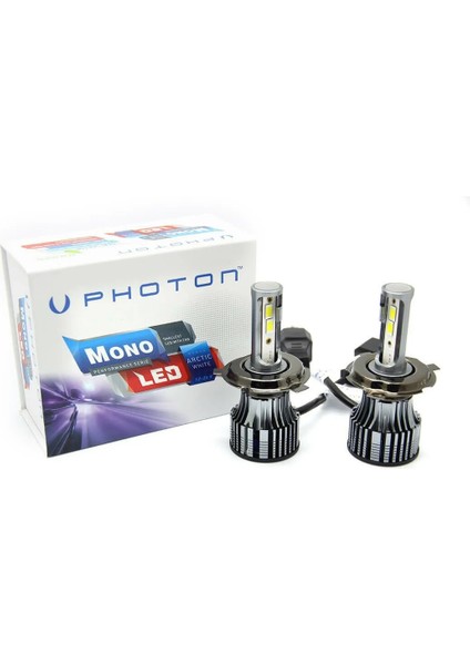 Mono LED Xenon Far Ampulu 12V-24V LED Headlight Şimşek Etkili Xenon LED