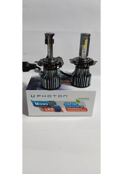 Mono LED Xenon Far Ampulu 12V-24V LED Headlight Şimşek Etkili Xenon LED