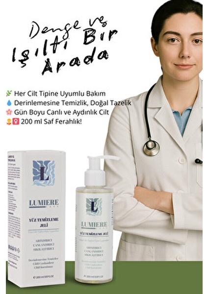 Yüz Yıkama Jeli Dengeleyici Etkiyle Tüm Cilt Tiplerine Uygun 200 ml Vegan İçerik