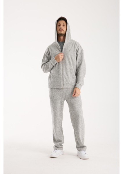 %100 Pamuk Kapüşonlu Fermuarlı Erkek Sweatshirt fırsatları