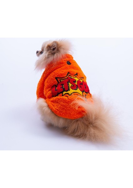 Turuncu Doha Go! Urban Moods Peluş Köpek Kıyafeti Kedi Kıyafeti Köpek Sweati