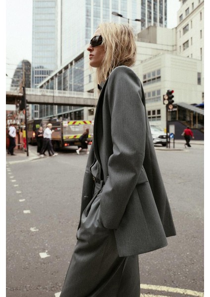 Premium Kybele Oversize Kruvaze Dokuma Ceket fiyatları