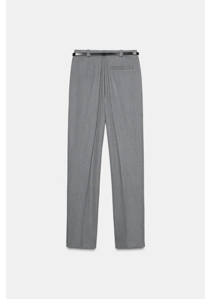 Premium Kybele Yüksek Bel Dokuma Straight Pantolon fırsatları