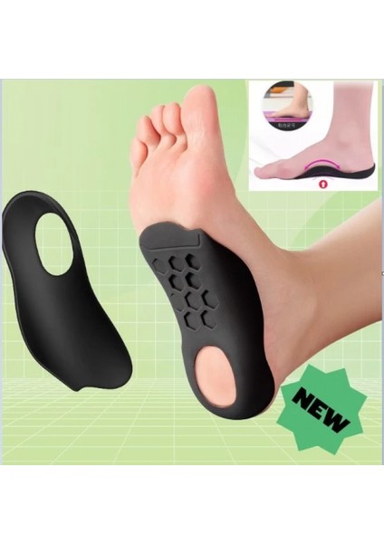 Esnek Düz Taban Düzeltici Topuk Yastığı (4887)