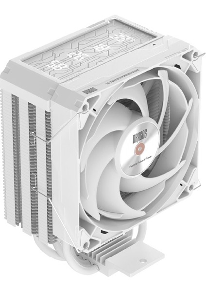 DIGITAL Isı Göstergeli 4 Isı Borulu 3000RPM 220W Intel & AMD Beyaz Kule Tipi CPU Soğutucu