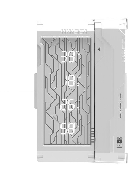 DIGITAL Isı Göstergeli 4 Isı Borulu 3000RPM 220W Intel & AMD Beyaz Kule Tipi CPU Soğutucu fiyatları