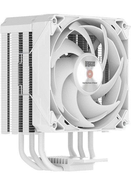 DIGITAL Isı Göstergeli 4 Isı Borulu 3000RPM 220W Intel & AMD Beyaz Kule Tipi CPU Soğutucu fırsatları