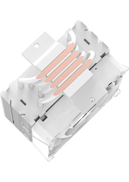 DIGITAL Isı Göstergeli 4 Isı Borulu 3000RPM 220W Intel & AMD Beyaz Kule Tipi CPU Soğutucu indirimleri